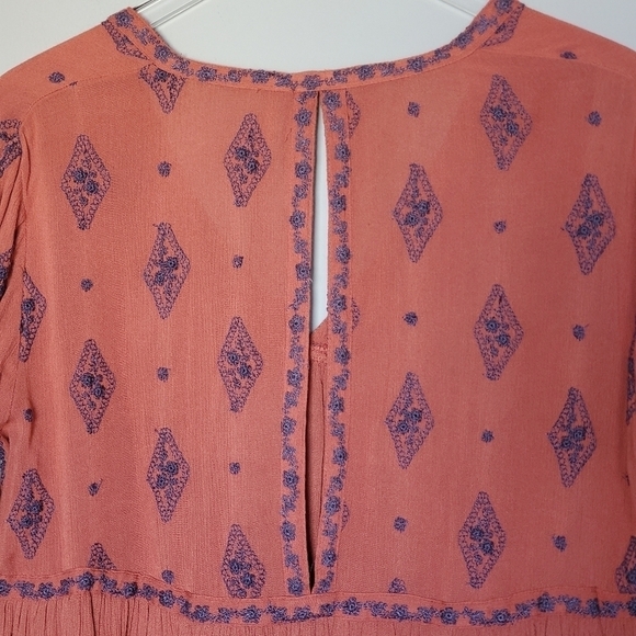 Free People Diamond Embroidered Tunic Top Dress - Picture 10 of 11